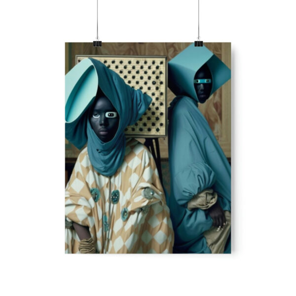 Regal Afro Islamic Futurism - Premium Matte Vertical Poster - Image 17