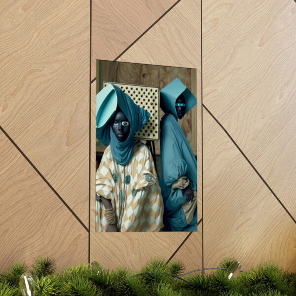 Regal Afro Islamic Futurism - Premium Matte Vertical Poster - Image 5