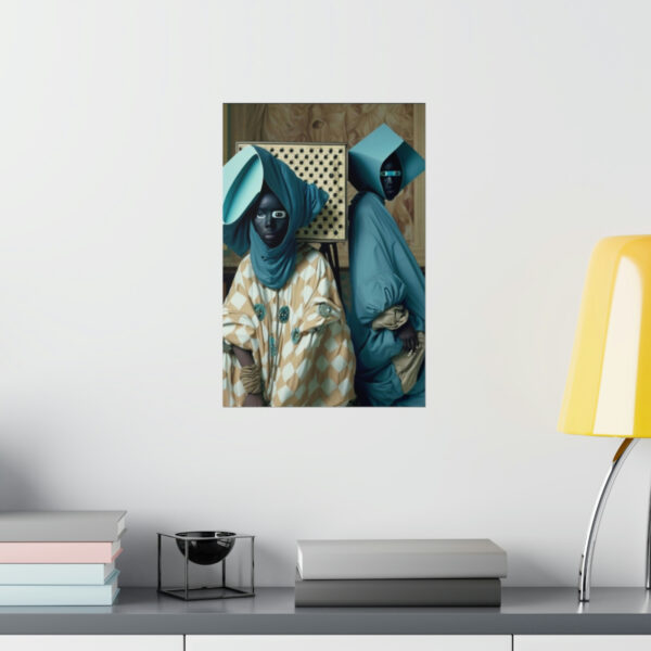 Regal Afro Islamic Futurism - Premium Matte Vertical Poster - Image 8