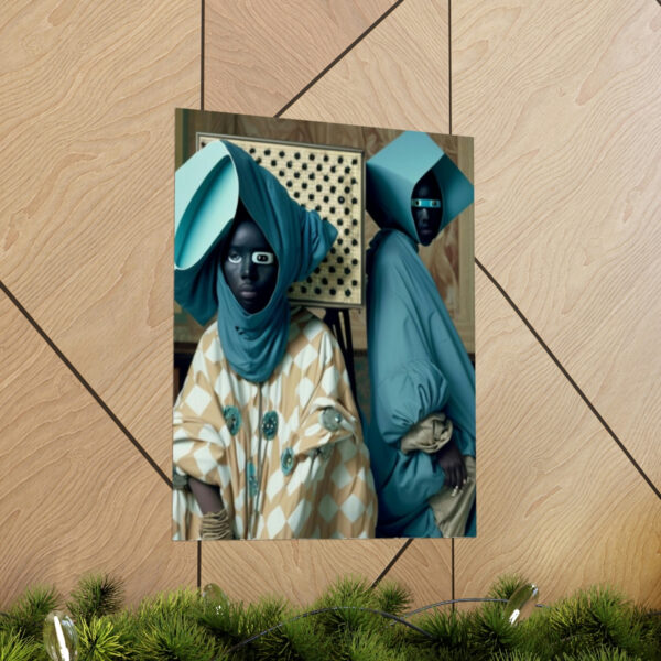 Regal Afro Islamic Futurism - Premium Matte Vertical Poster - Image 29