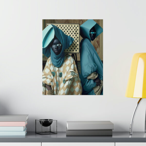 Regal Afro Islamic Futurism - Premium Matte Vertical Poster - Image 32