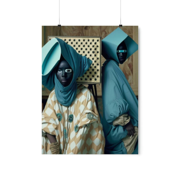 Regal Afro Islamic Futurism - Premium Matte Vertical Poster - Image 33