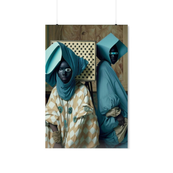 Regal Afro Islamic Futurism - Premium Matte Vertical Poster - Image 49