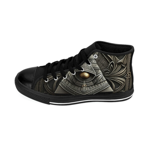 Custom Grey Egyptian symbol - Men's Classic Sneakers - Image 4