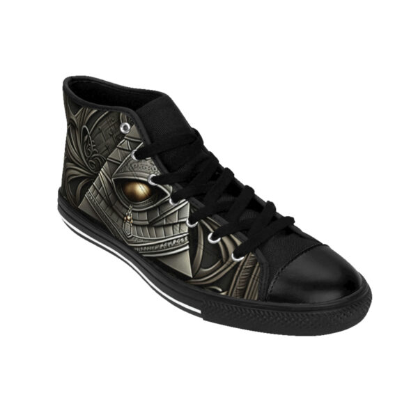 Custom Grey Egyptian symbol - Men's Classic Sneakers - Image 9