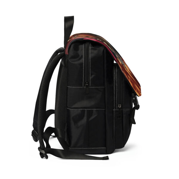 Floral Unisex Casual Shoulder Backpack - Image 2