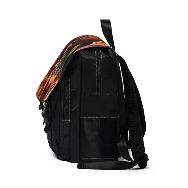 Floral Unisex Casual Shoulder Backpack - Image 3