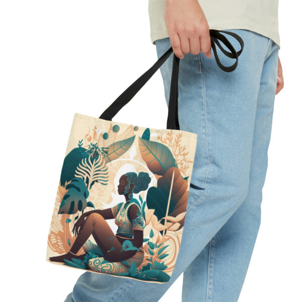 Woman Sitting -  Tote Bag - Image 4