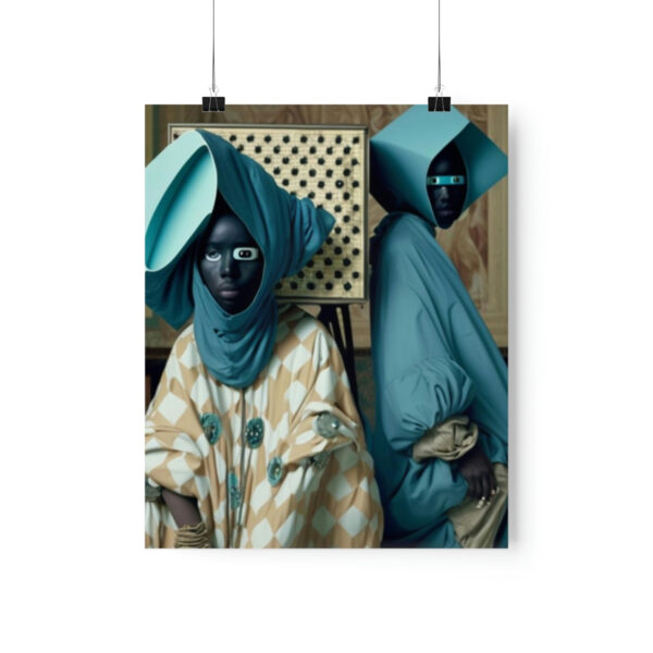 Regal Afro Islamic Futurism - Premium Matte Vertical Poster - Image 9