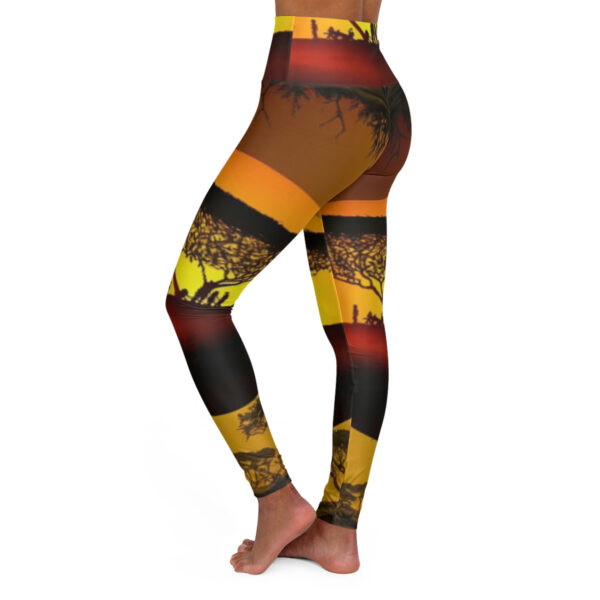 East African Sunset - High Waisted Yoga Leggings