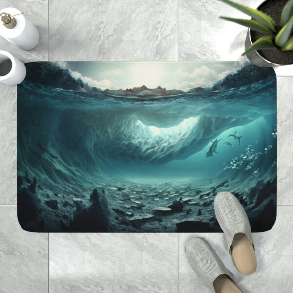 Deep Ocean - Memory Foam Bath Mat - Image 2