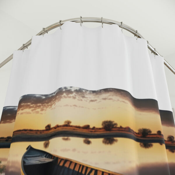 African Creek - Polyester Shower Curtain - Image 2