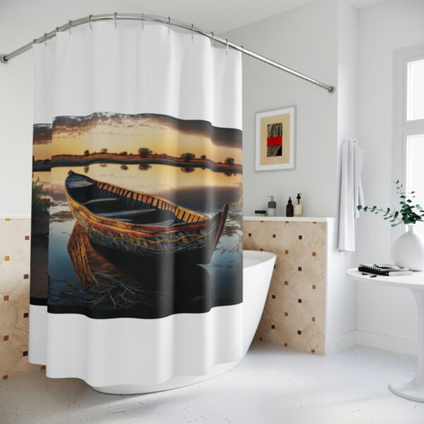 African Creek - Polyester Shower Curtain - Image 3