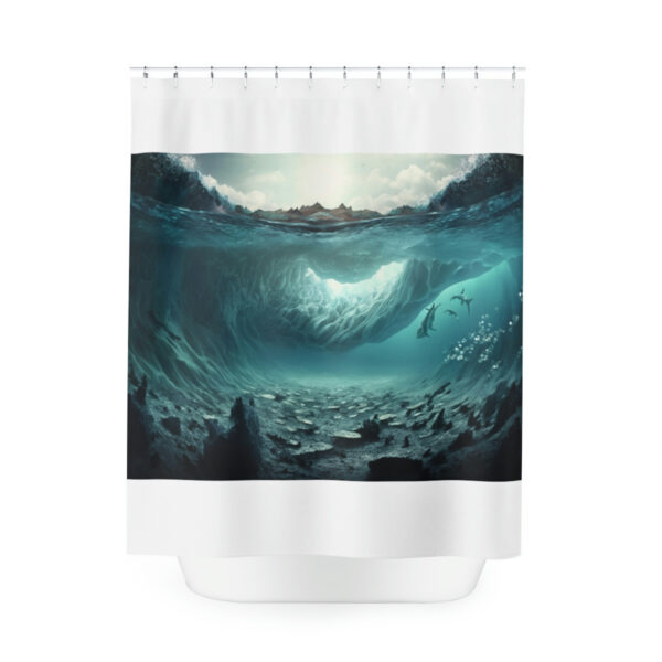 Deep Ocean - Polyester Shower Curtain - Image 2