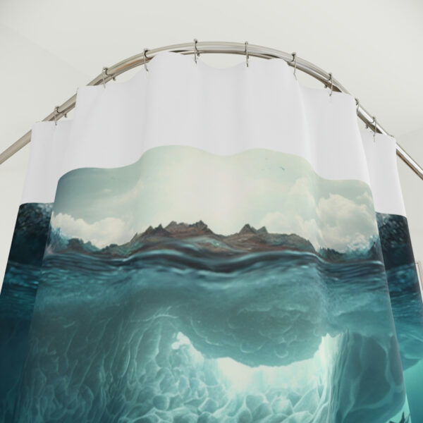 Deep Ocean - Polyester Shower Curtain - Image 3