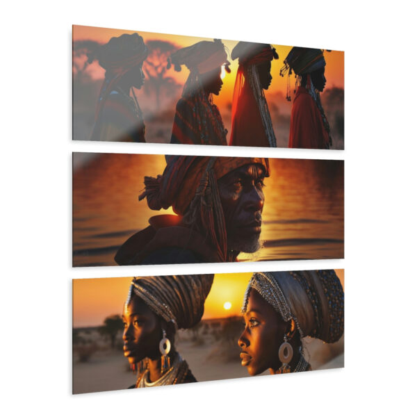 Fulani Sunset Acrylic Prints (Triptych) - Image 2