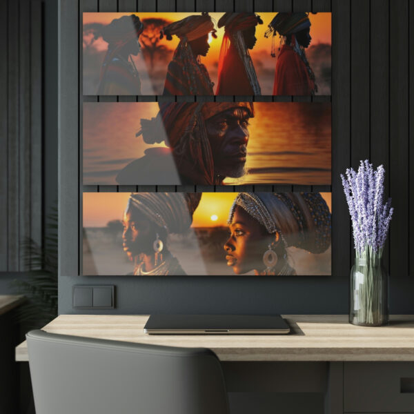 Fulani Sunset Acrylic Prints (Triptych)